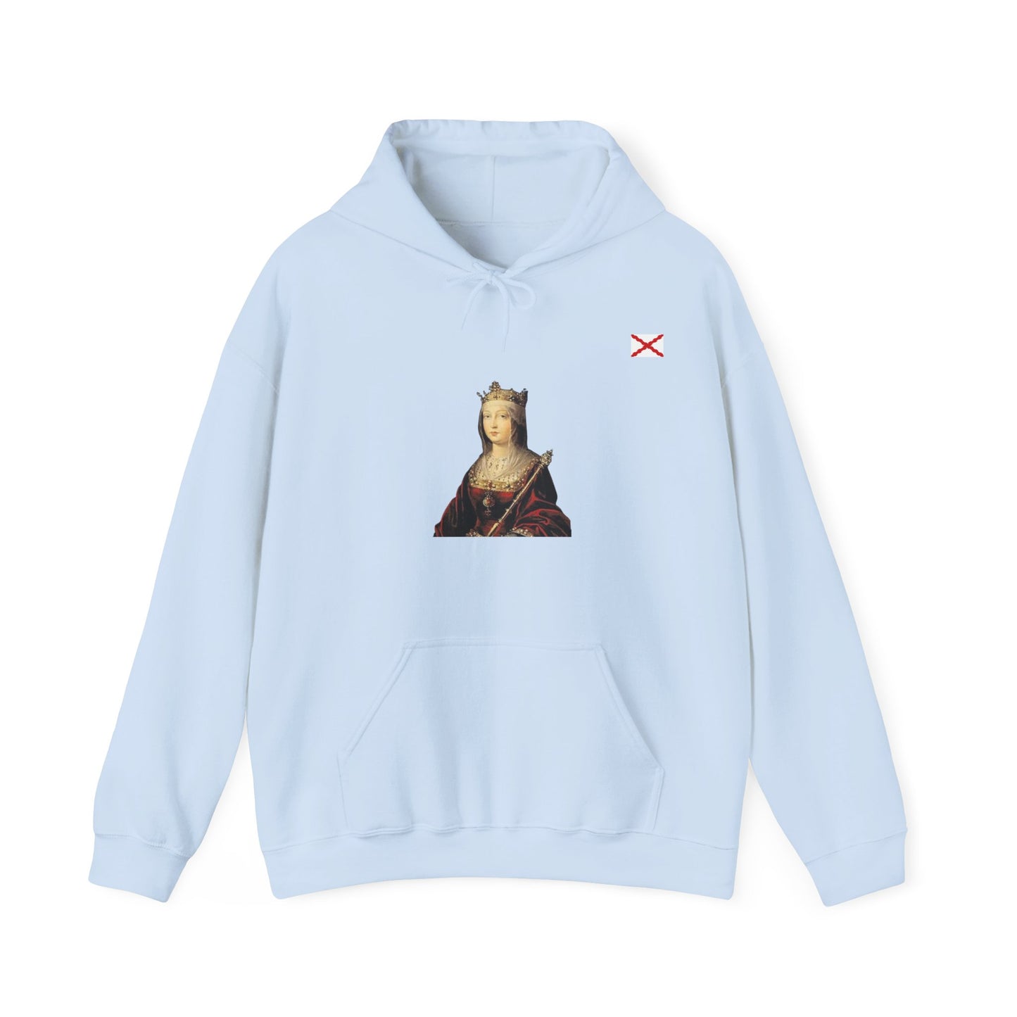 Sudadera Isabel La Católica con bandera Borgoña