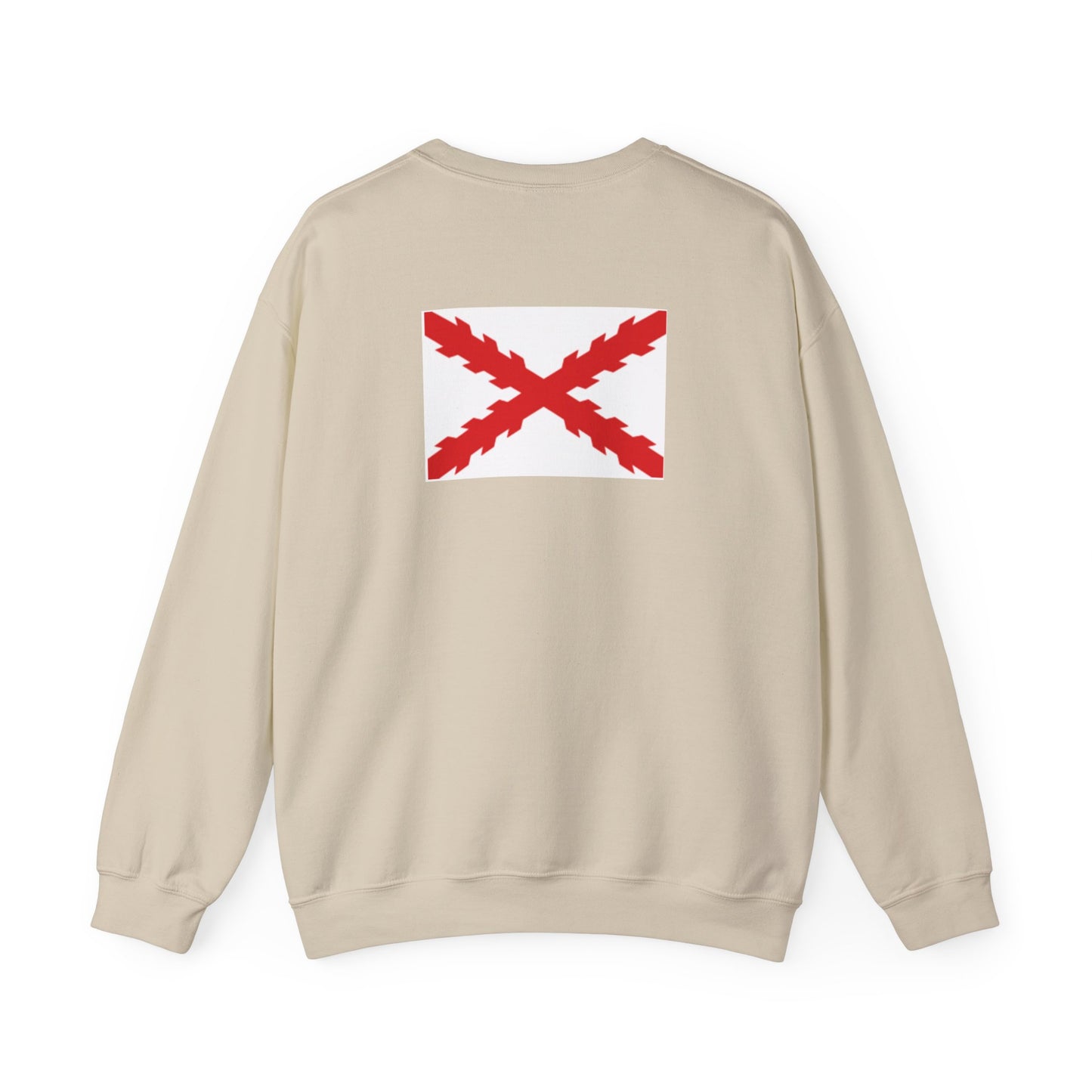 Aspa de Borgoña Sudadera espalda.