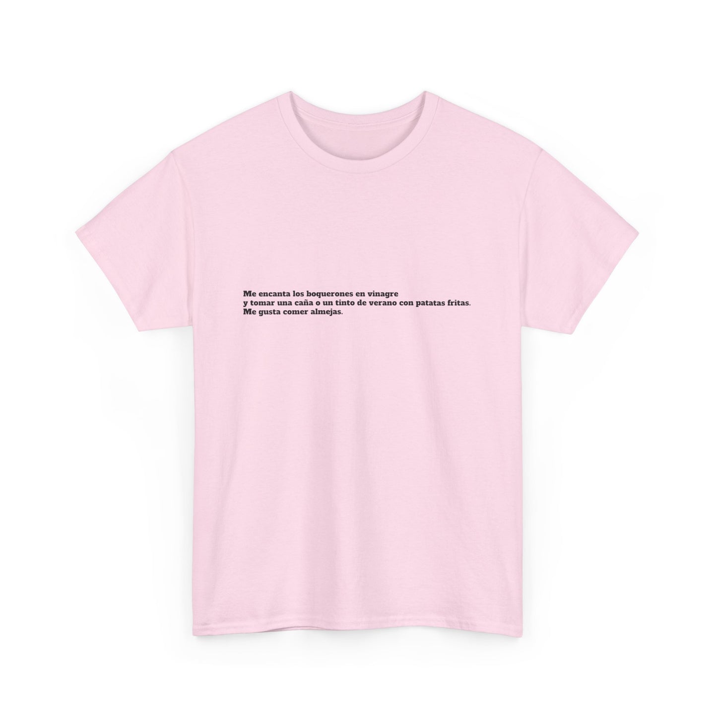 Camiseta manga corta Me gusta los boquerones en vinagre