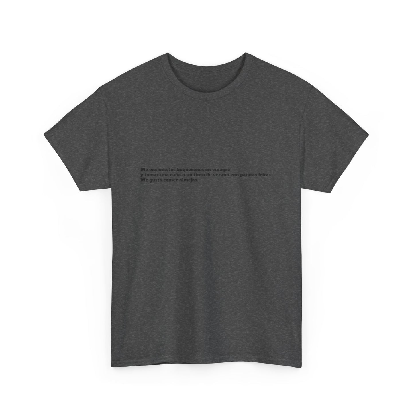 Camiseta manga corta Me gusta los boquerones en vinagre