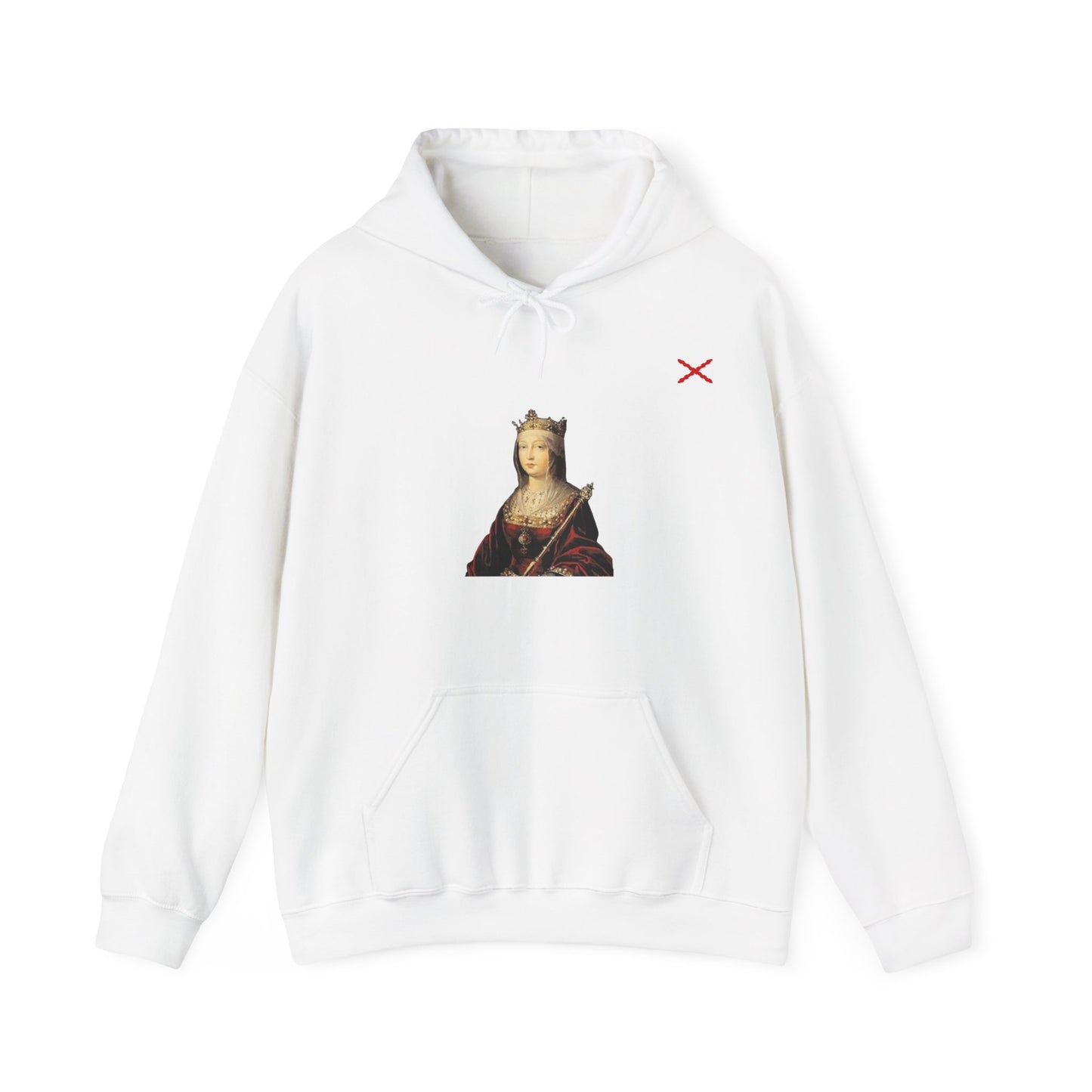 Sudadera Isabel La Católica con bandera Borgoña