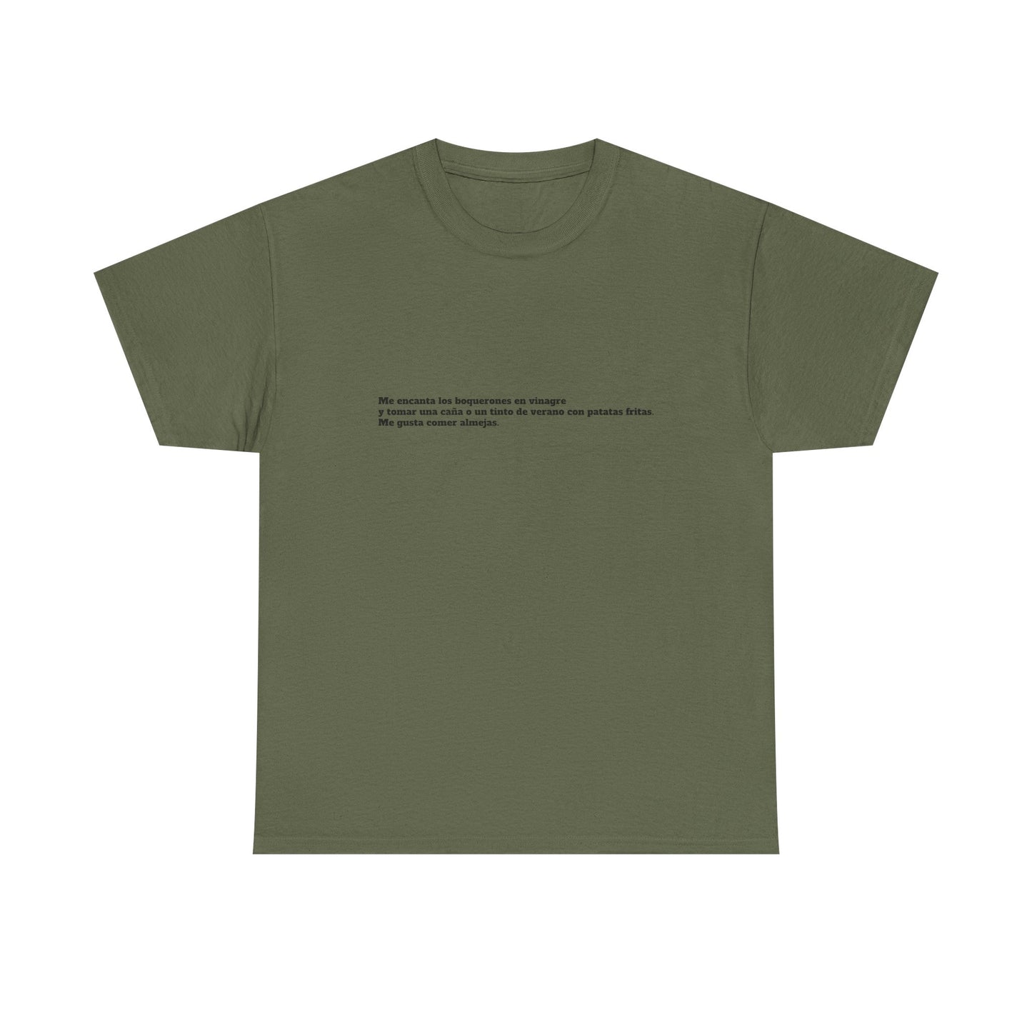 Camiseta manga corta Me gusta los boquerones en vinagre