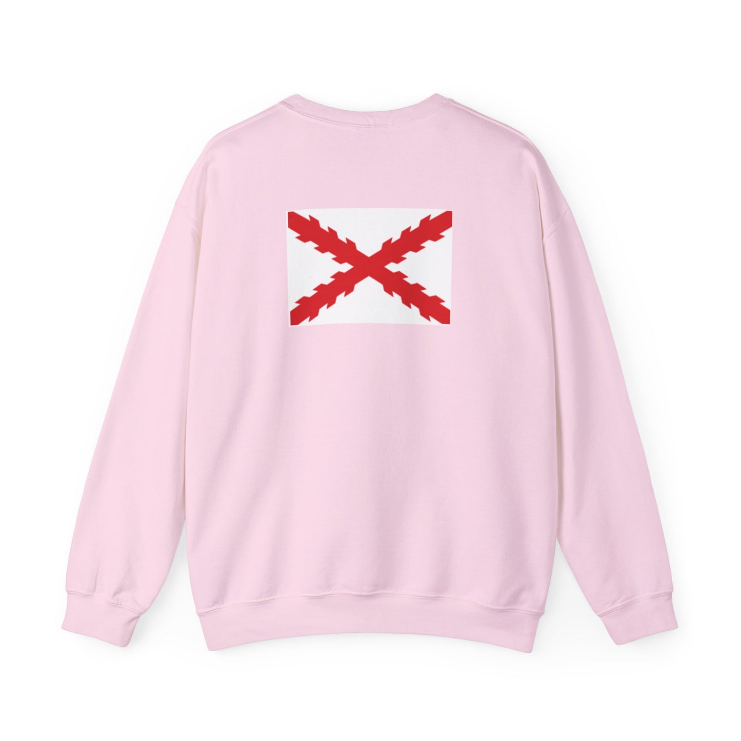Aspa de Borgoña Sudadera espalda.