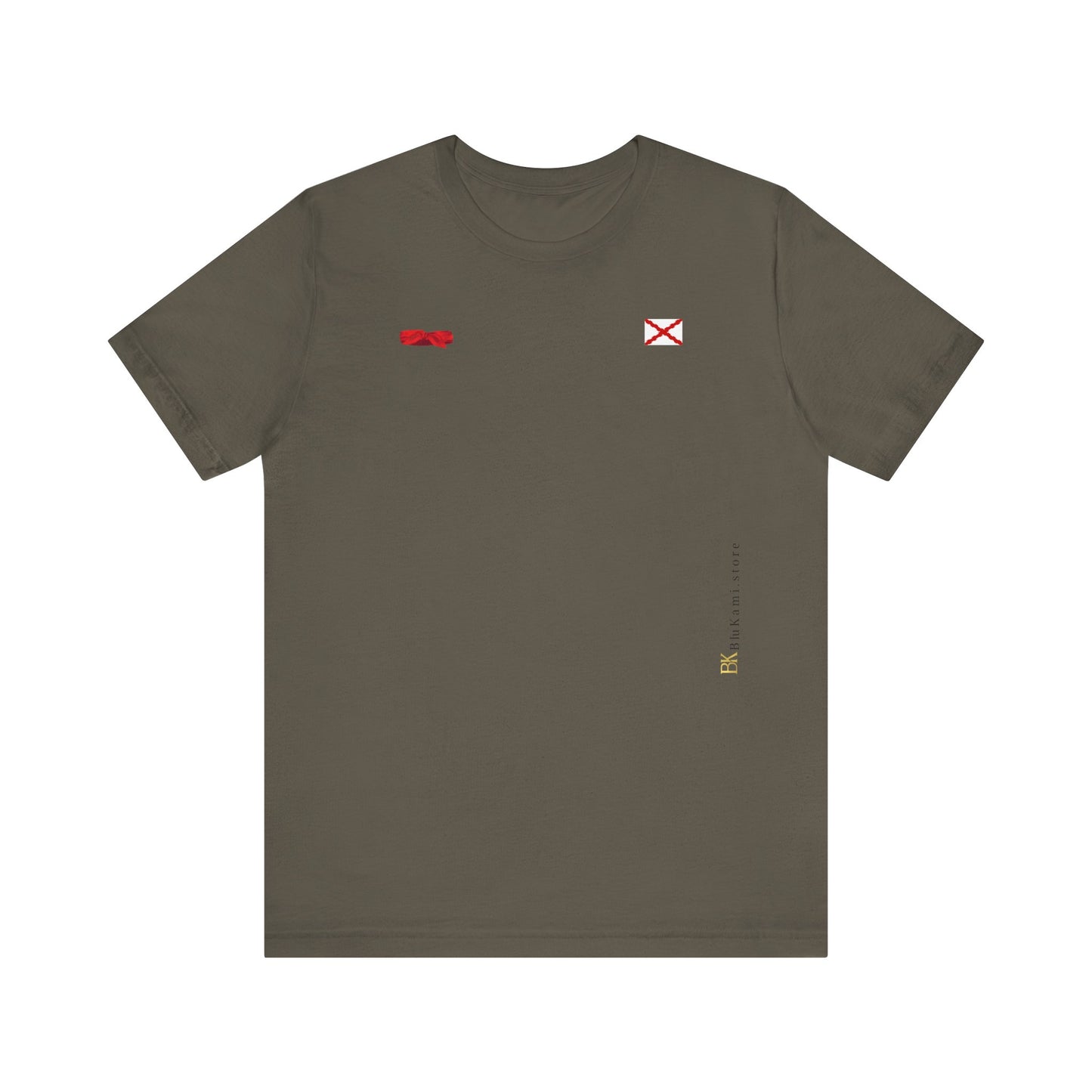 Camiseta manga corta Aspa de Borgoña Cruz de San Andrés y pañuelo hermandad Hispana