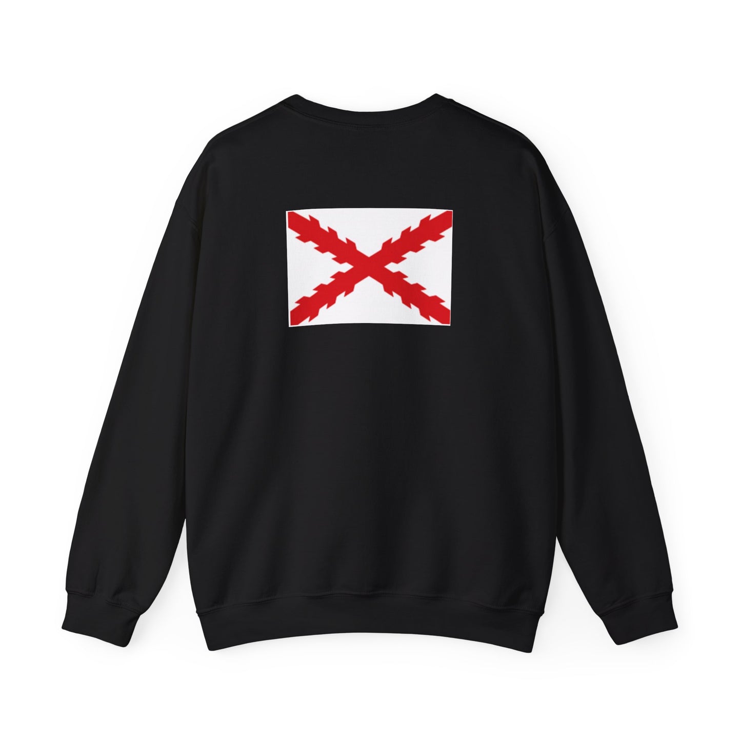 Aspa de Borgoña Sudadera espalda.