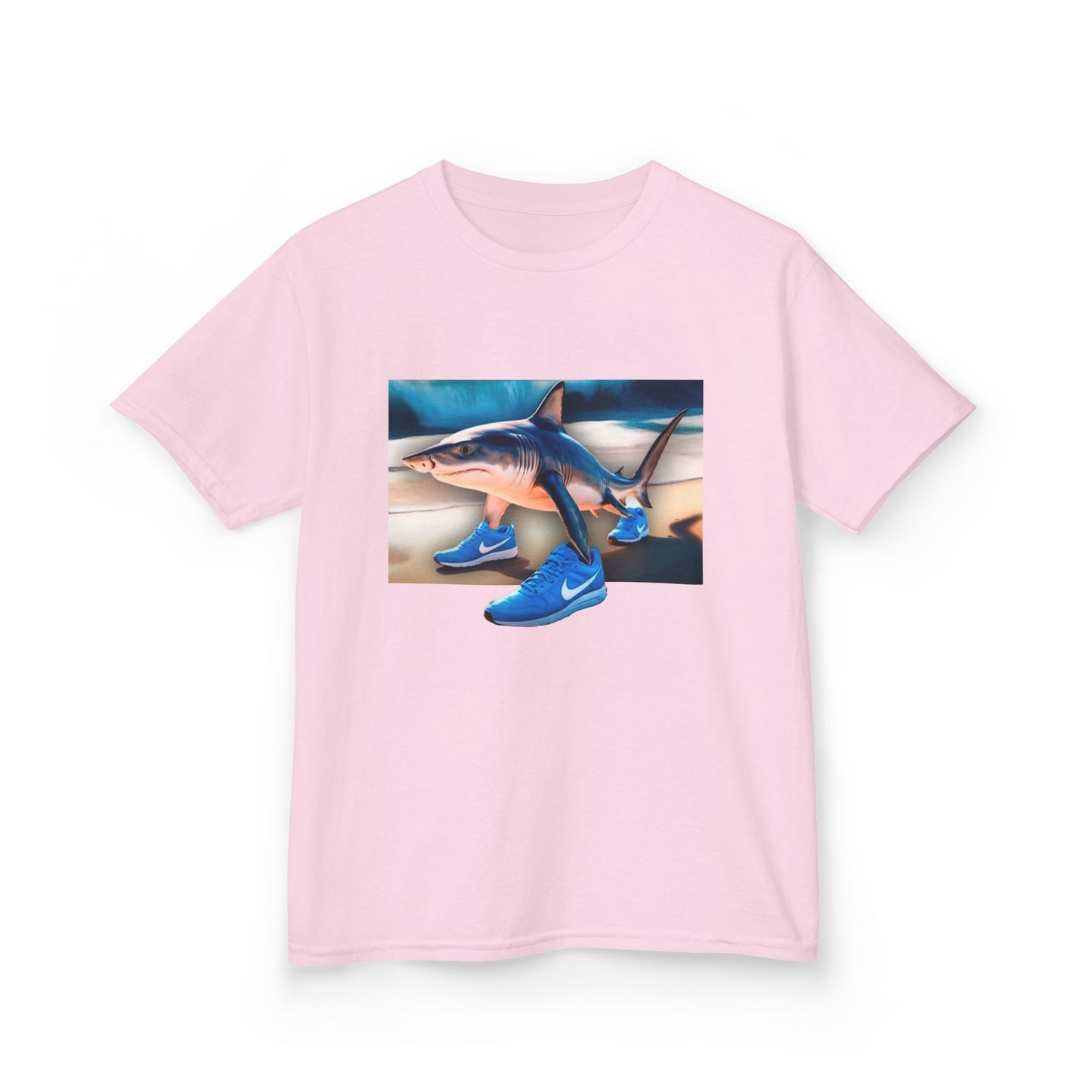 Camiseta tiburón. Tralalero Tralala. Playful Shark Adventure Tee | Kids Heavy Cotton™ T-Shirt, Fun Birthday Gift, Kid's Summer Outfit, Nautical Theme Shirt, Ocean Lover Shirt