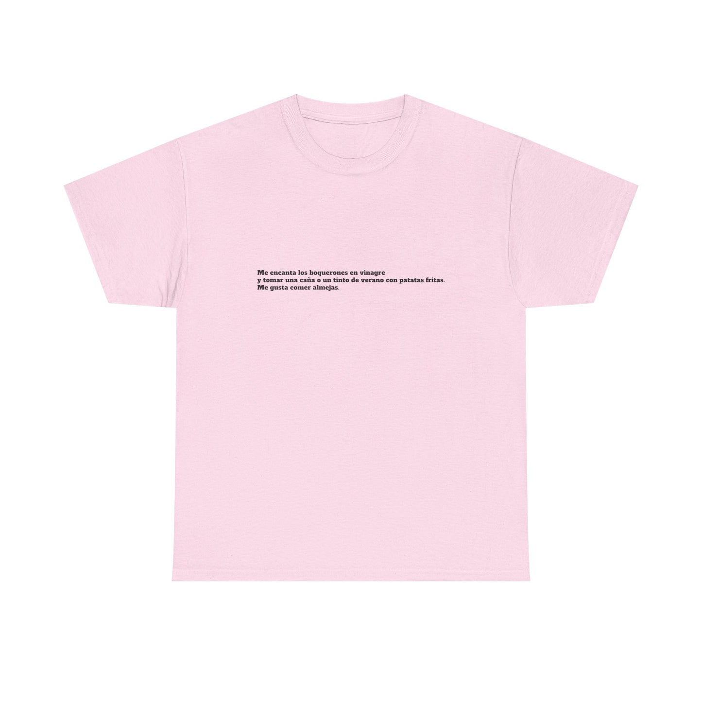 Camiseta manga corta Me gusta los boquerones en vinagre