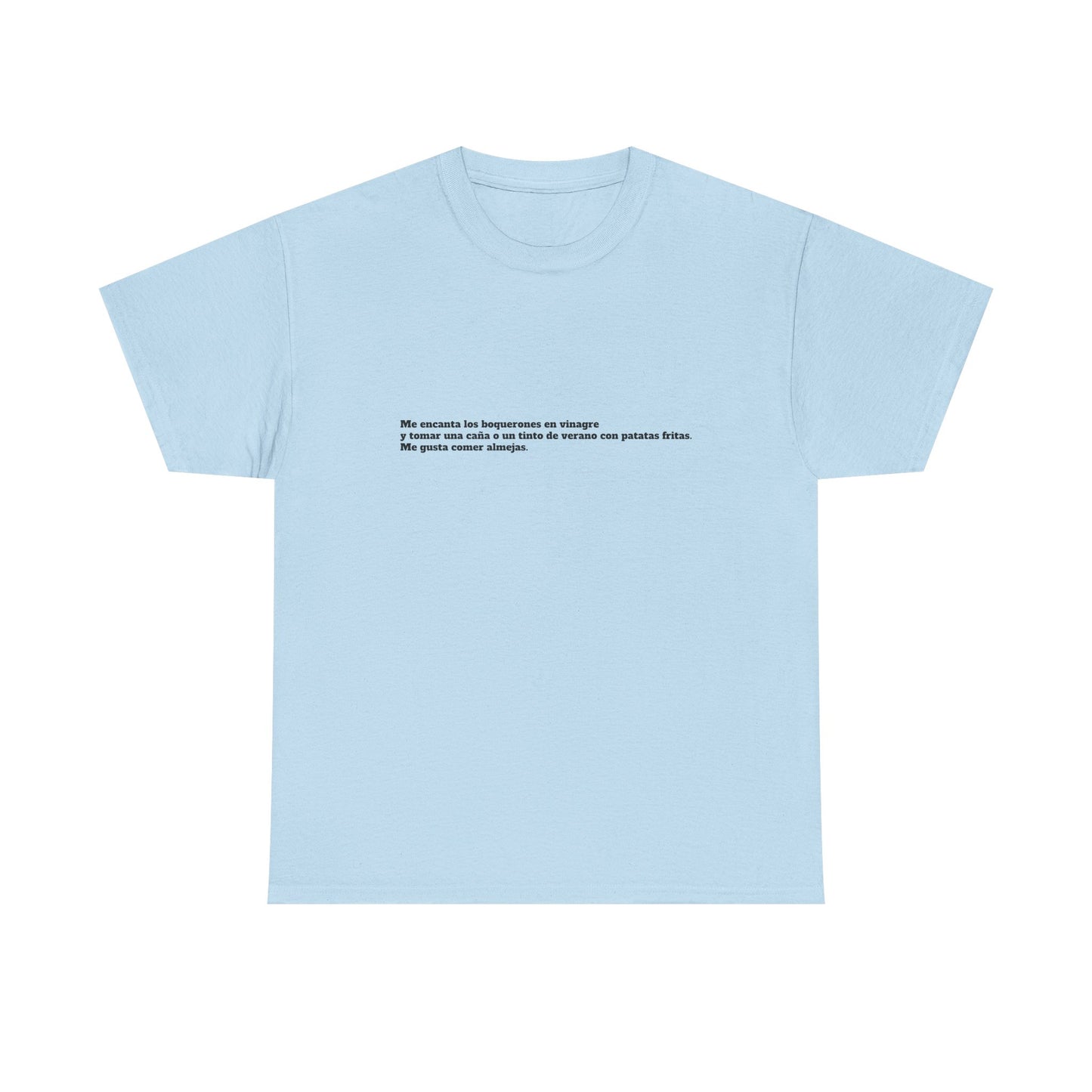 Camiseta manga corta Me gusta los boquerones en vinagre