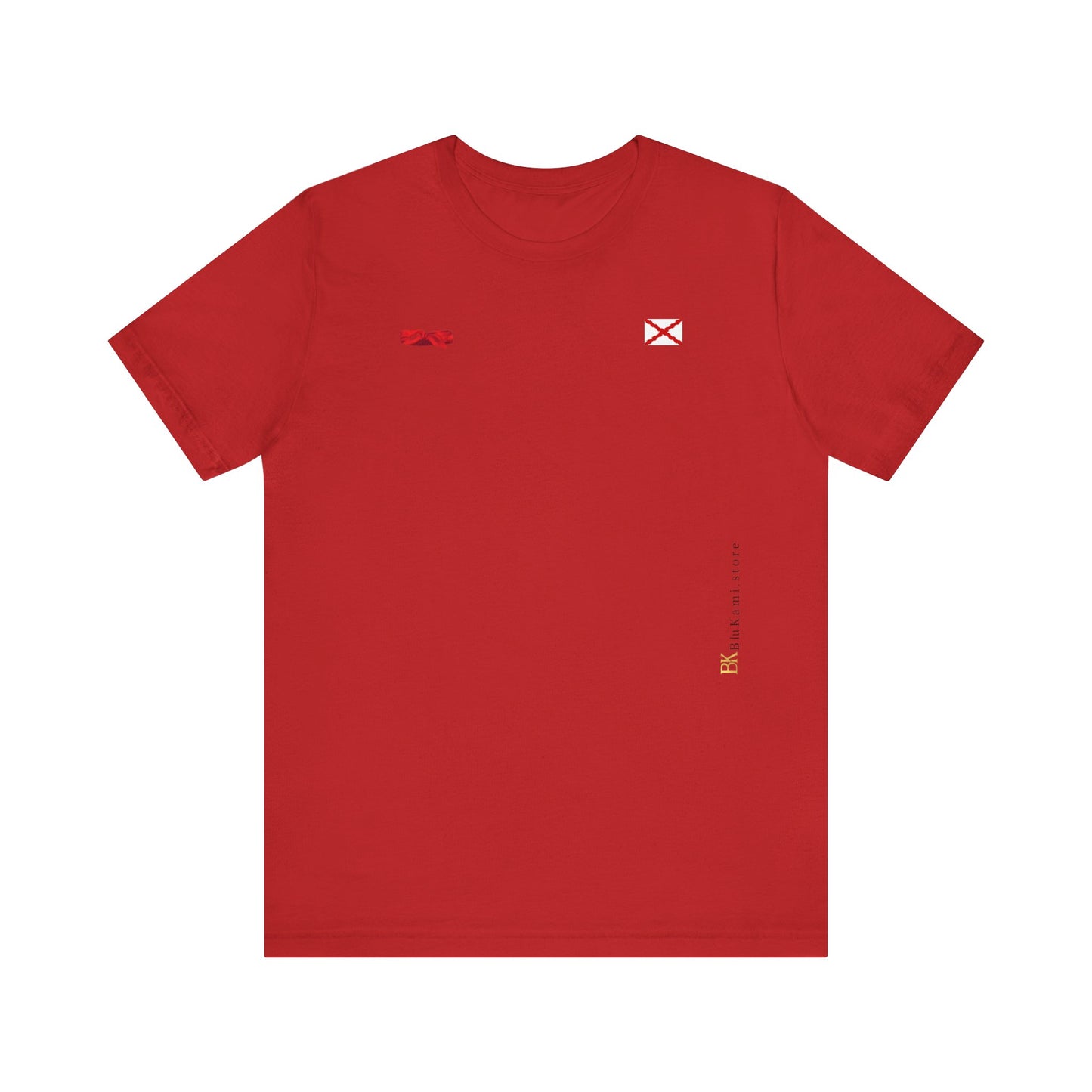 Camiseta manga corta Aspa de Borgoña Cruz de San Andrés y pañuelo hermandad Hispana