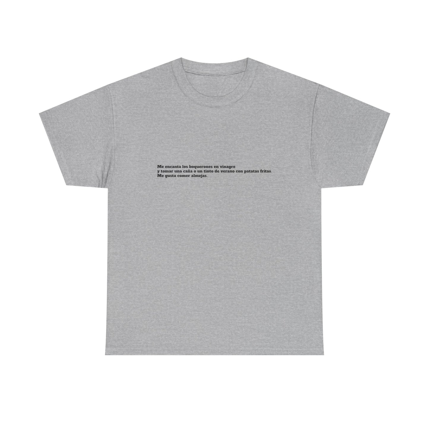 Camiseta manga corta Me gusta los boquerones en vinagre