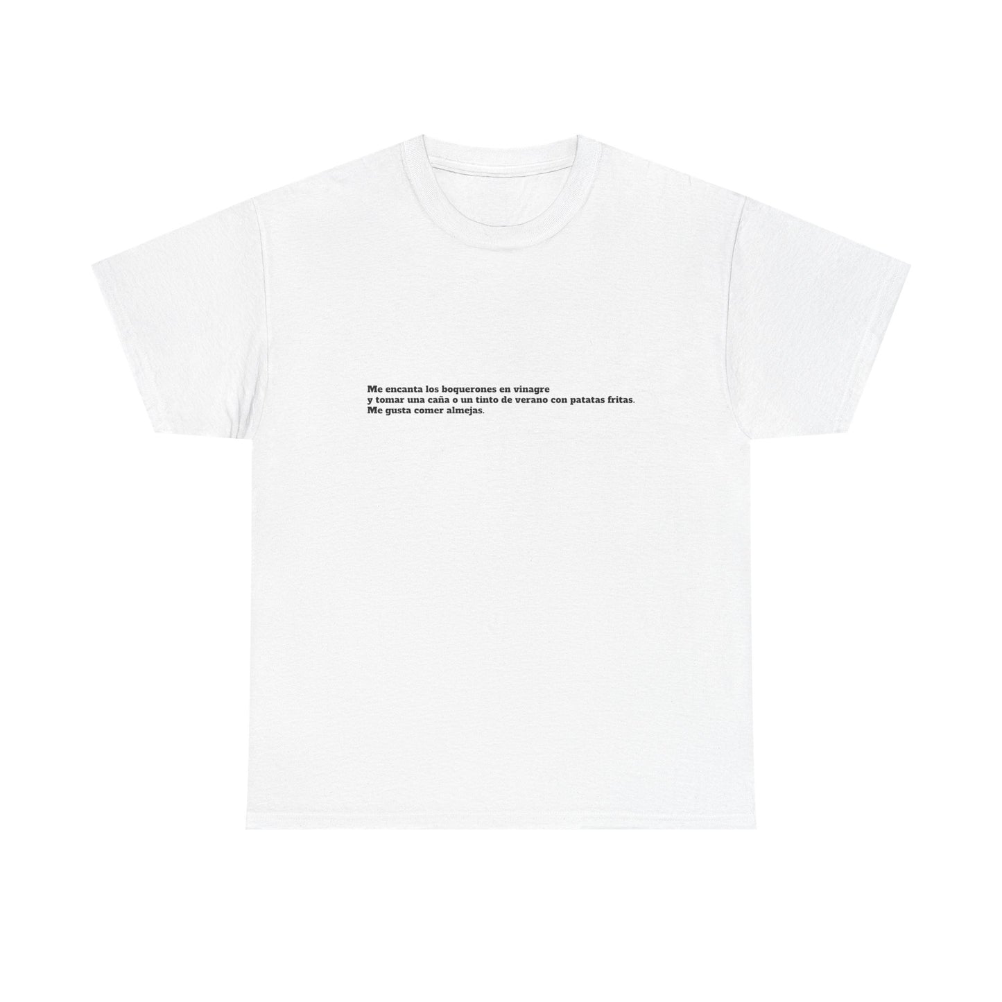 Camiseta manga corta Me gusta los boquerones en vinagre