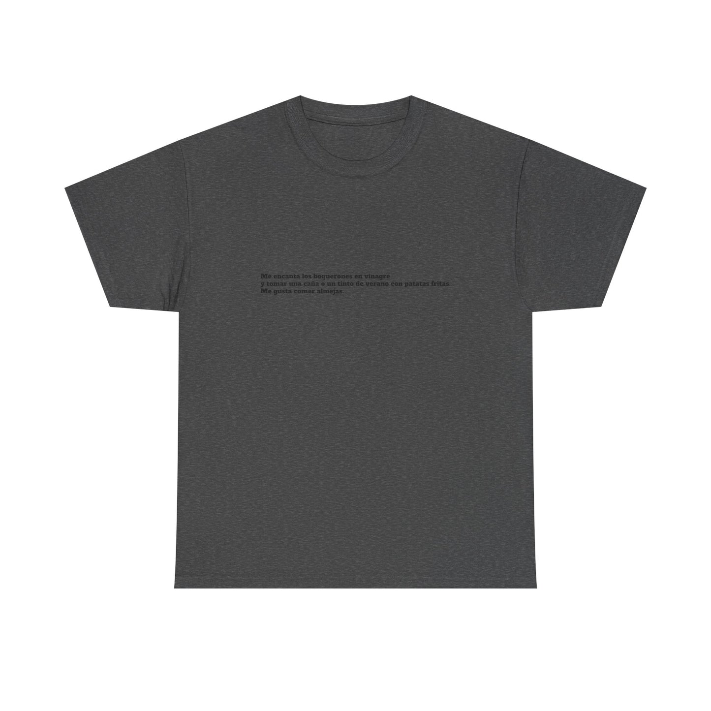 Camiseta manga corta Me gusta los boquerones en vinagre