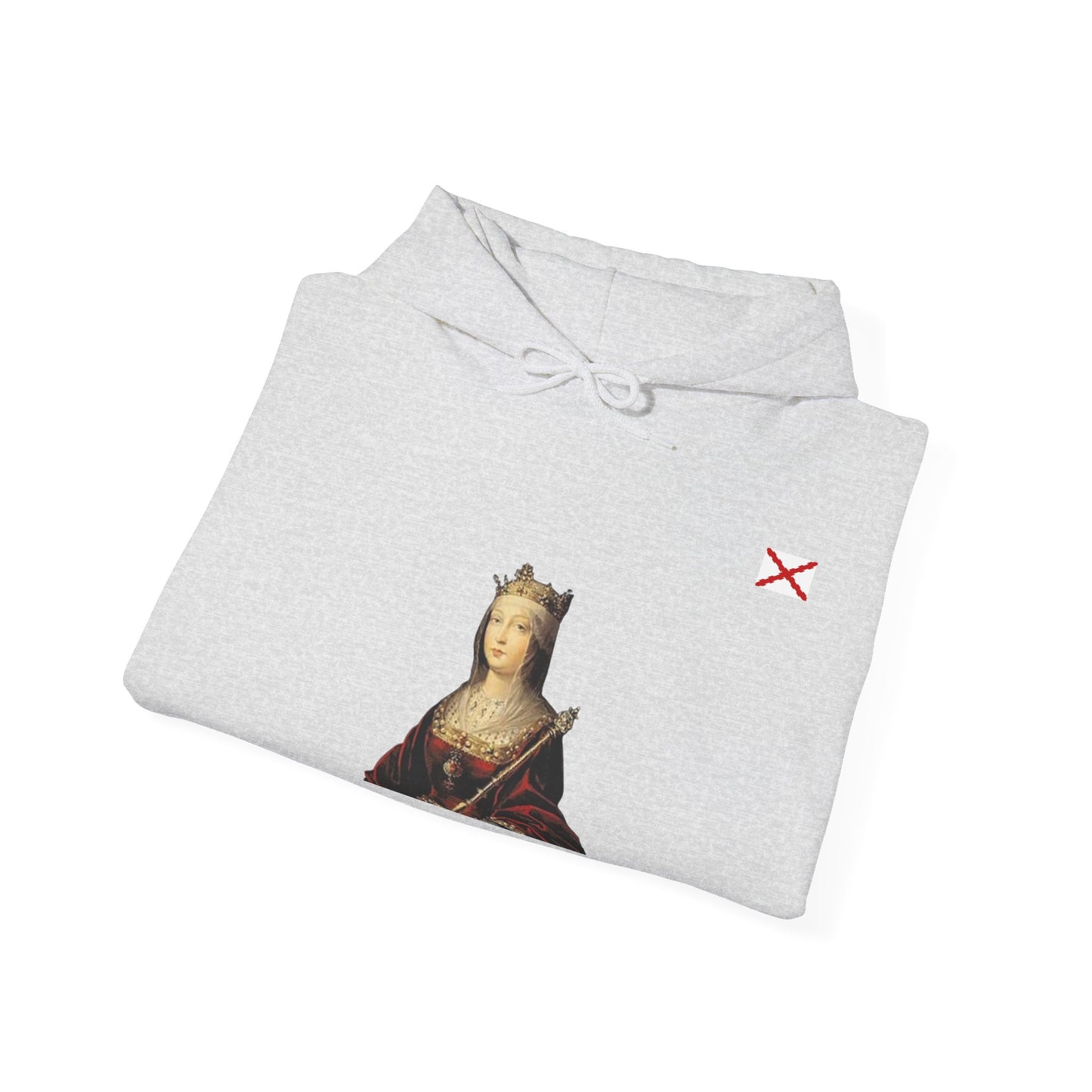 Sudadera Isabel La Católica con bandera Borgoña