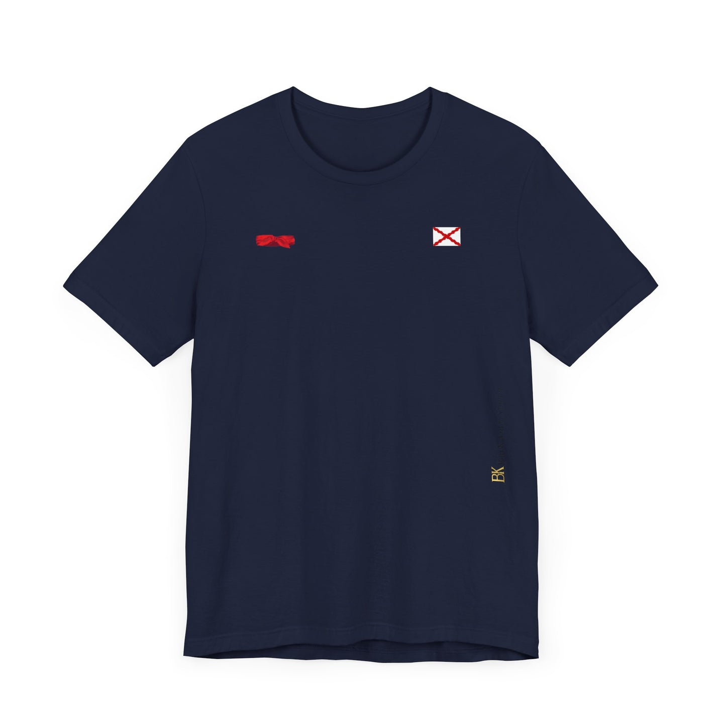 Camiseta manga corta Aspa de Borgoña Cruz de San Andrés y pañuelo hermandad Hispana