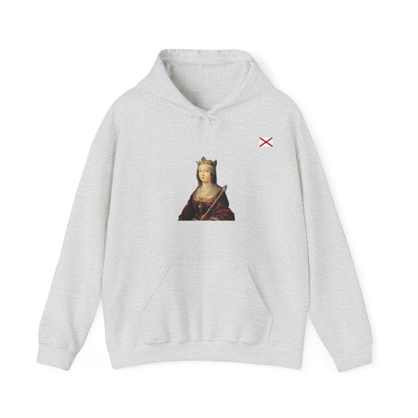 Sudadera Isabel La Católica con bandera Borgoña