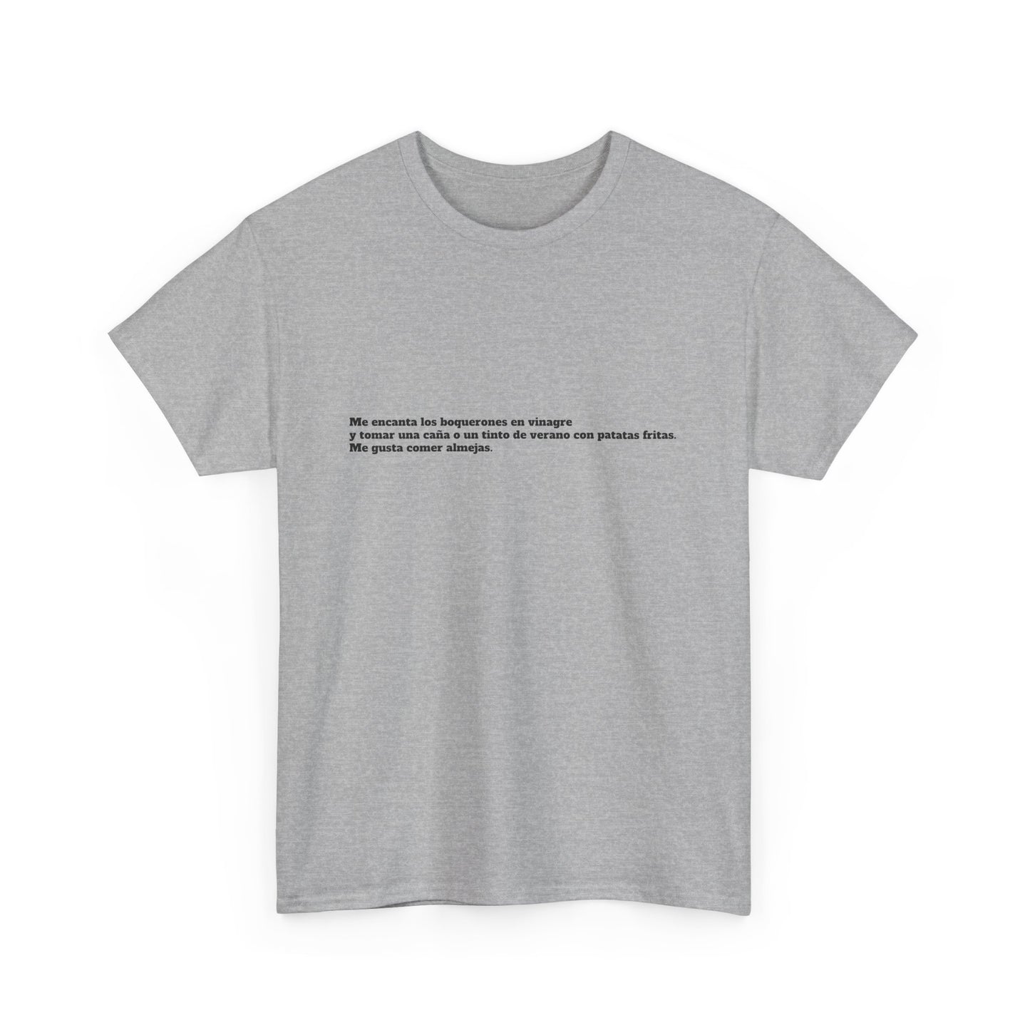 Camiseta manga corta Me gusta los boquerones en vinagre