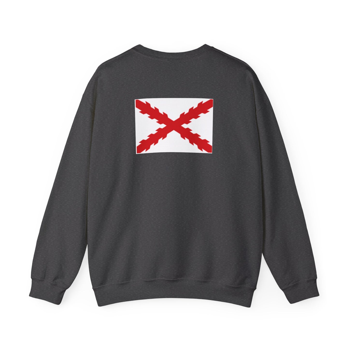 Aspa de Borgoña Sudadera espalda.
