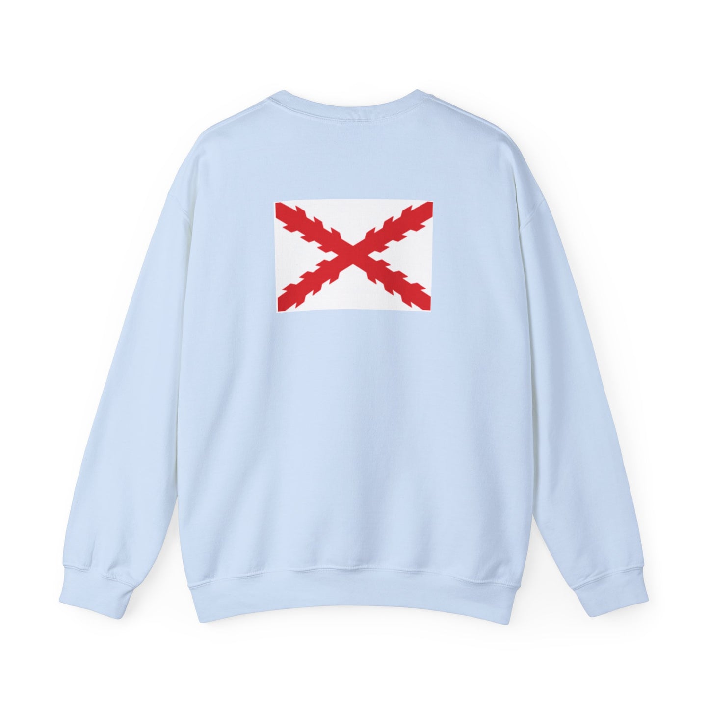 Aspa de Borgoña Sudadera espalda.