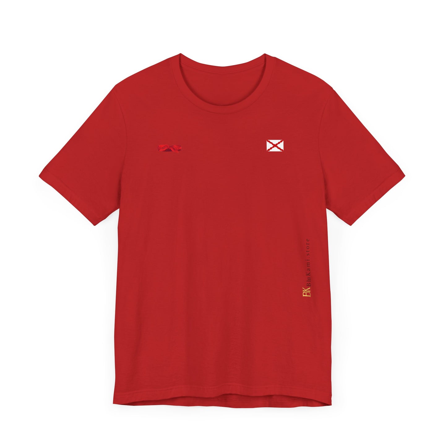 Camiseta manga corta Aspa de Borgoña Cruz de San Andrés y pañuelo hermandad Hispana