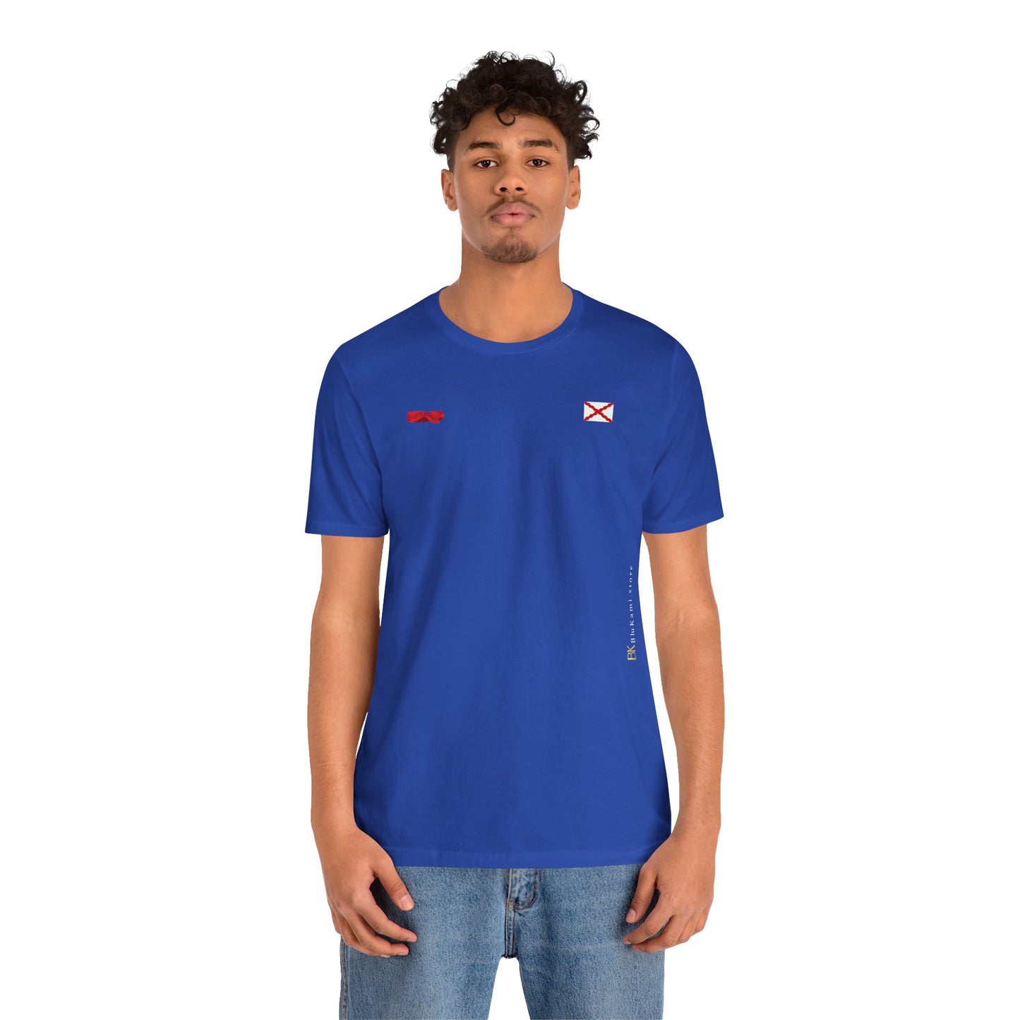 Camiseta manga corta Aspa de Borgoña Cruz de San Andrés y pañuelo hermandad Hispana