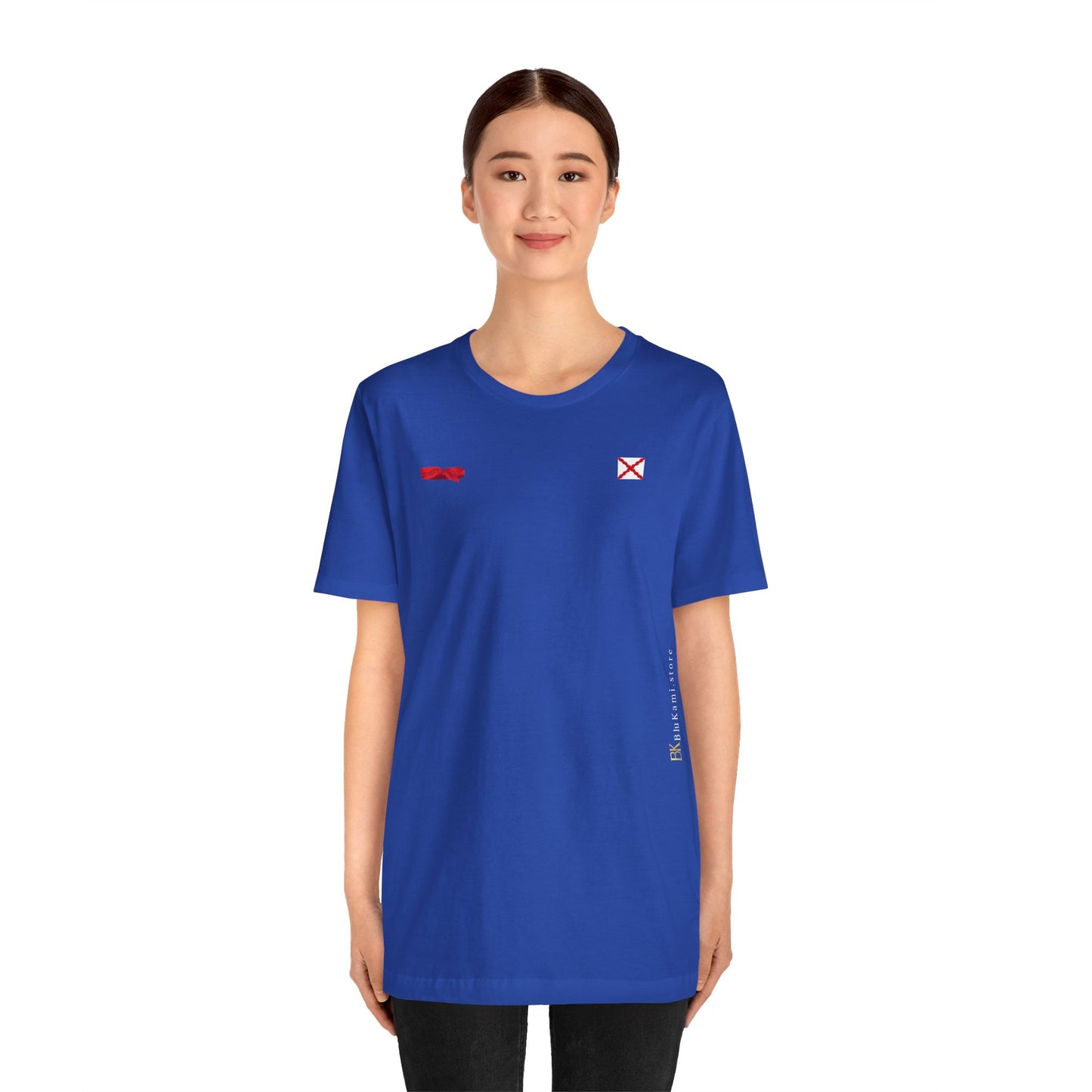 Camiseta manga corta Aspa de Borgoña Cruz de San Andrés y pañuelo hermandad Hispana