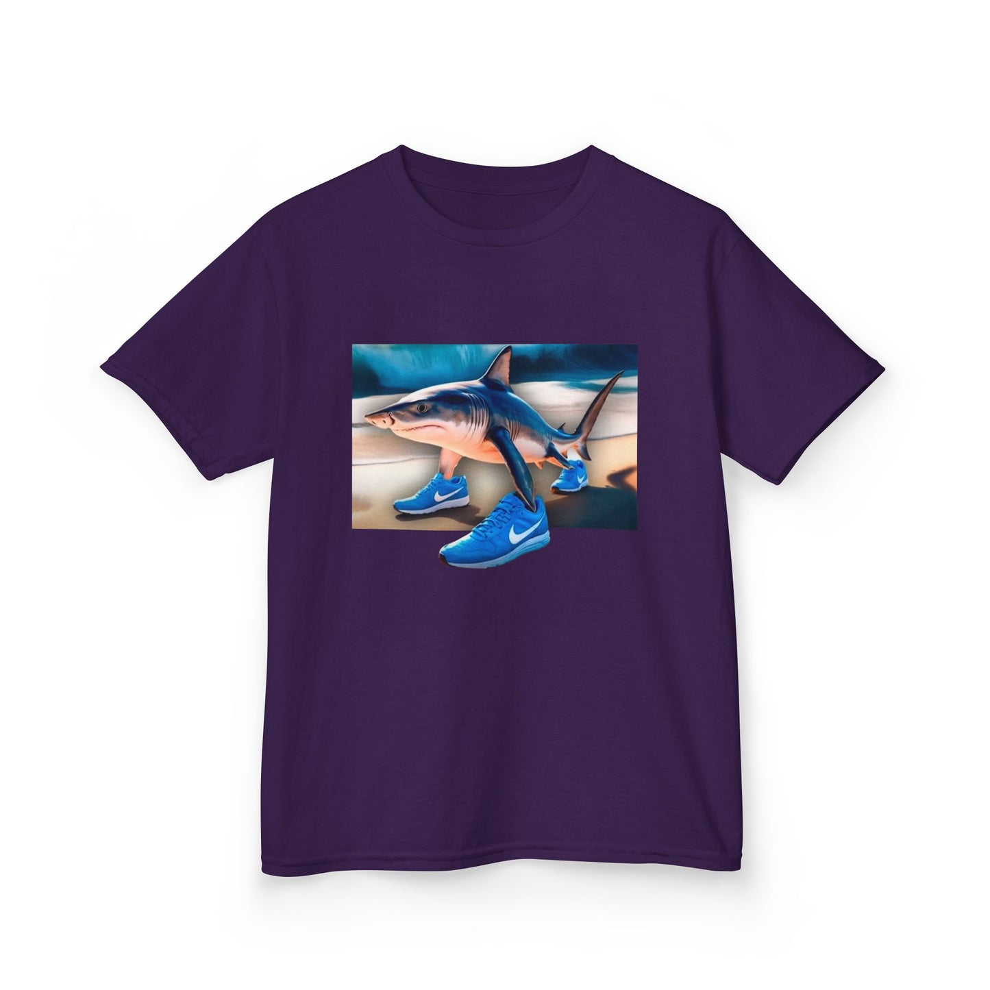 Camiseta tiburón. Tralalero Tralala. Playful Shark Adventure Tee | Kids Heavy Cotton™ T-Shirt, Fun Birthday Gift, Kid's Summer Outfit, Nautical Theme Shirt, Ocean Lover Shirt