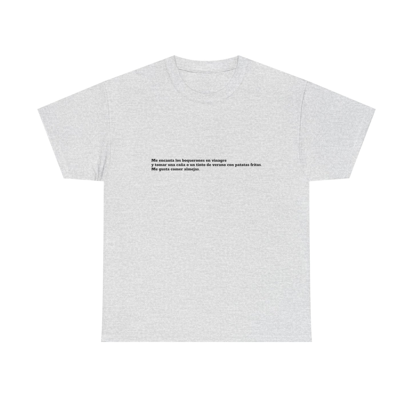 Camiseta manga corta Me gusta los boquerones en vinagre