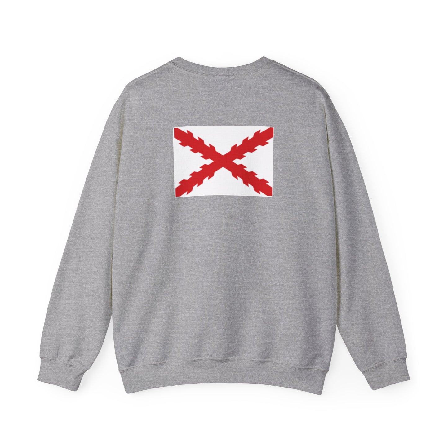 Aspa de Borgoña Sudadera espalda.