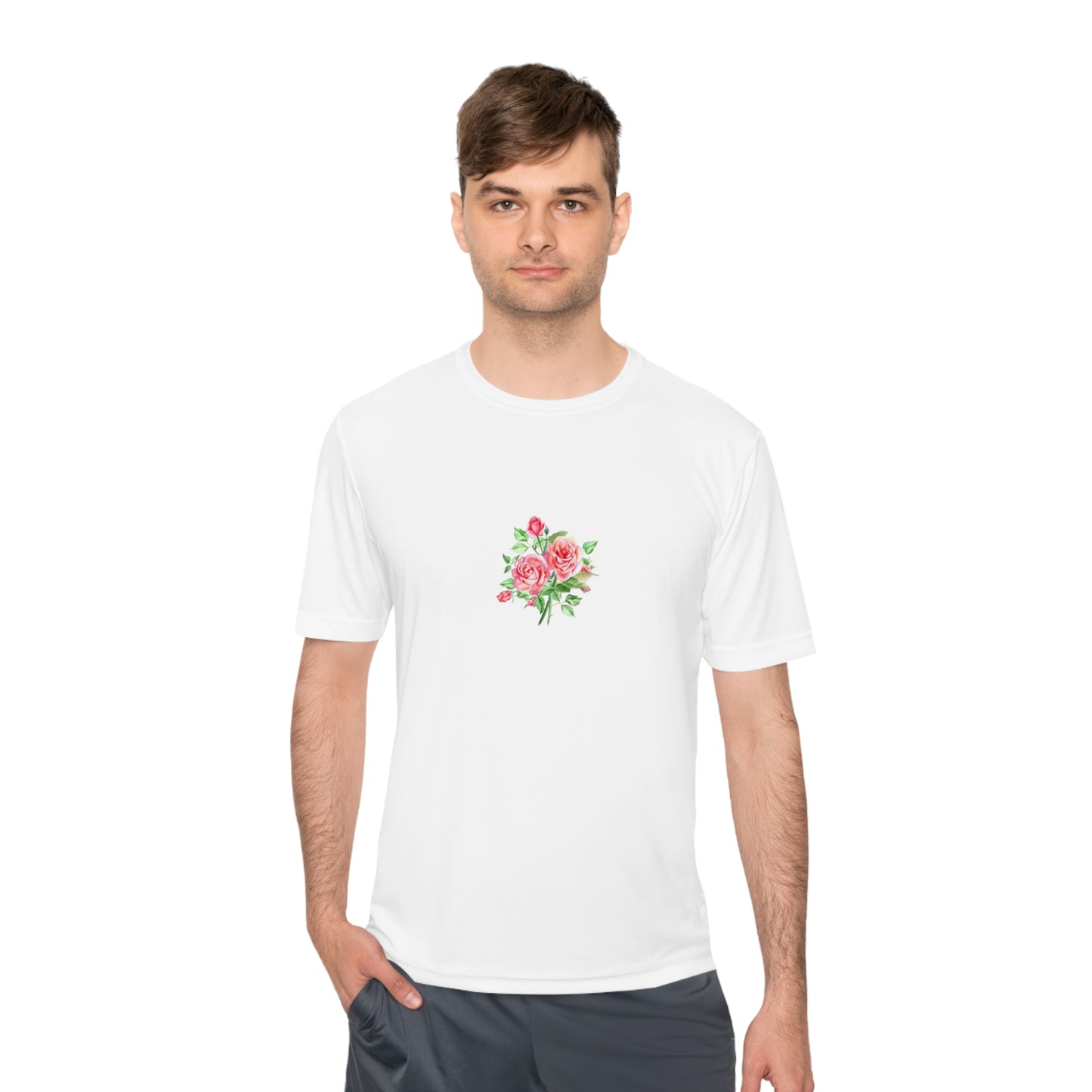 Camiseta mujer flor rosa  T-Shirt women