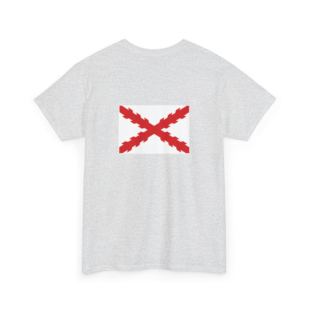 Camiseta manga corta Aspa Borgoña espalda