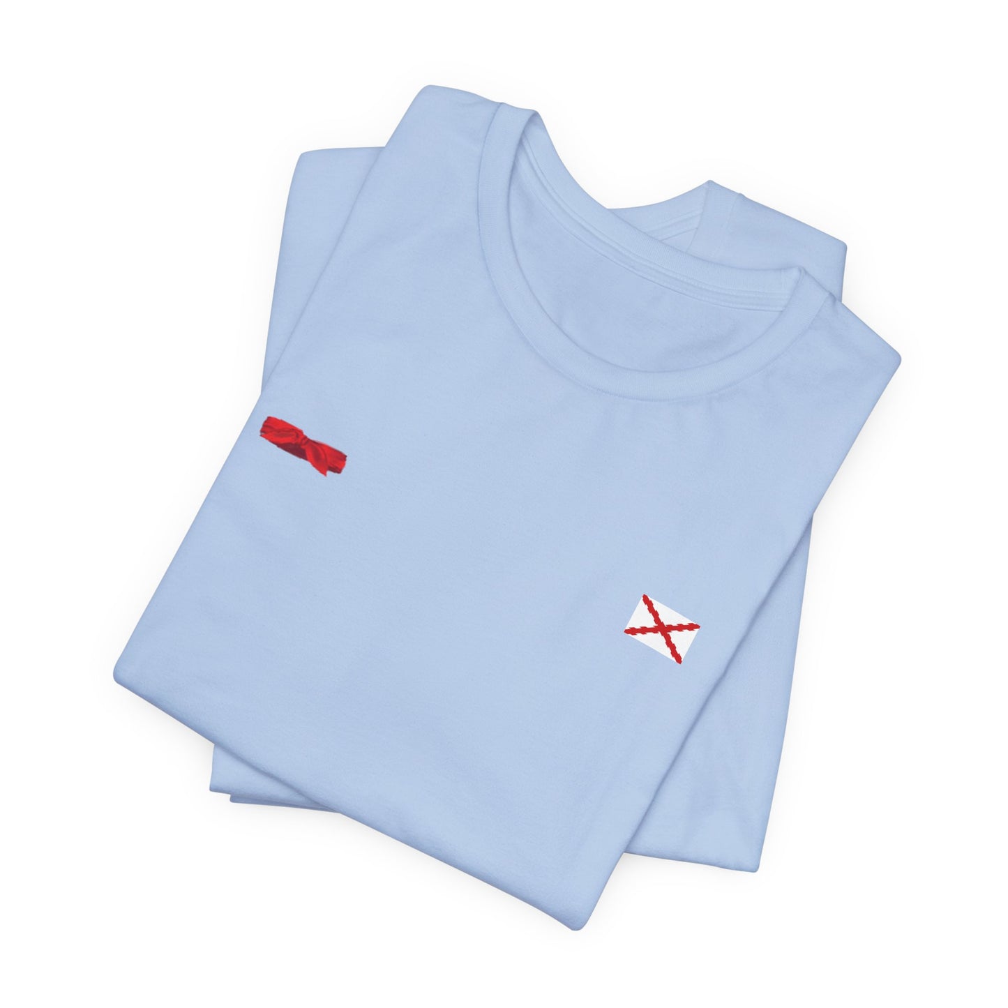 Camiseta manga corta Aspa de Borgoña Cruz de San Andrés   y  pañuelo hermandad Hispana
