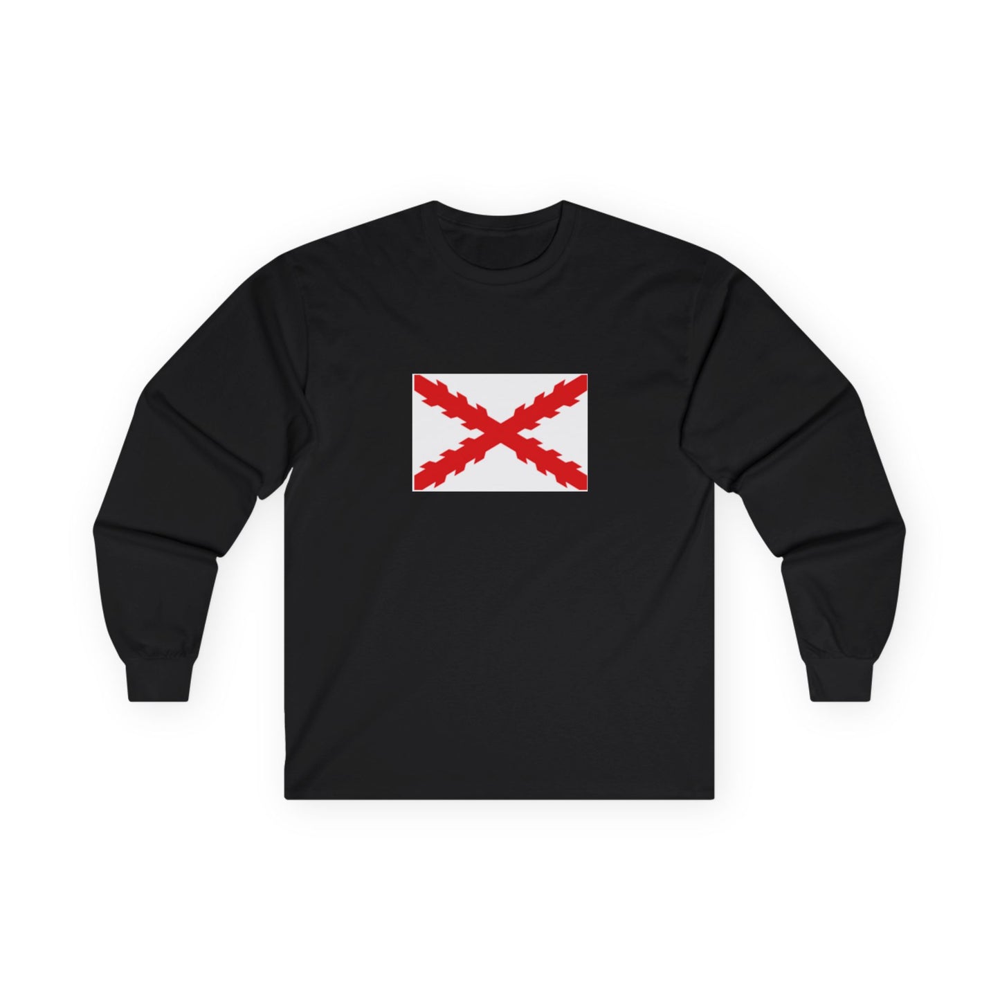 Camiseta manga larga bandera aspa de Borgoña