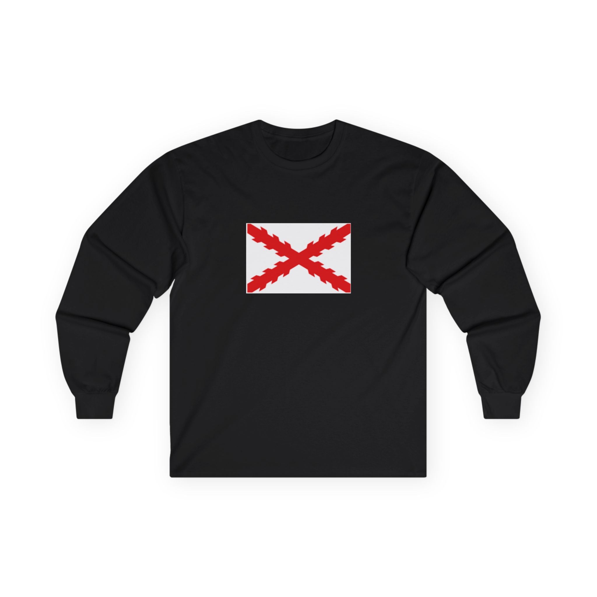 Camiseta manga larga bandera aspa de Borgoña