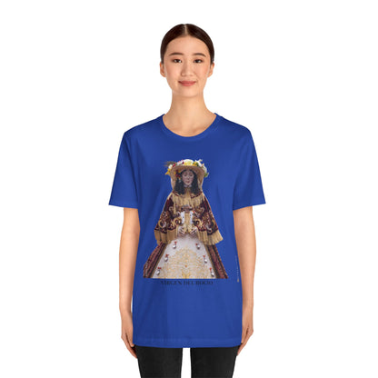 Camiseta manga corta Virgen del Rocío vestida de pastora.