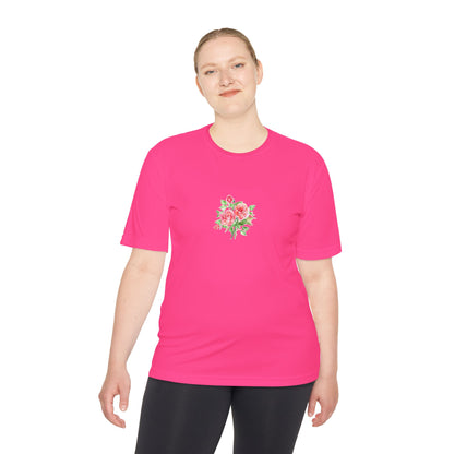 Camiseta mujer flor rosa  T-Shirt women