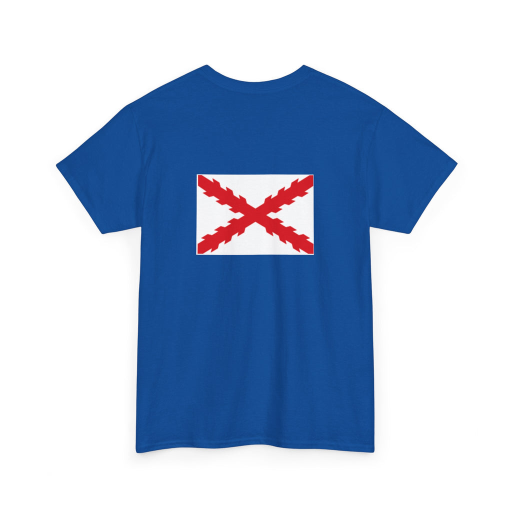 Camiseta manga corta Aspa Borgoña espalda