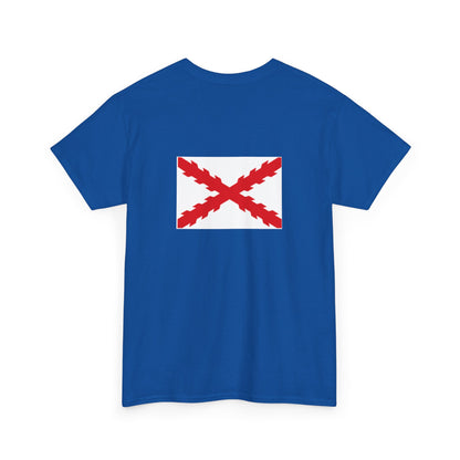 Camiseta manga corta Aspa Borgoña espalda