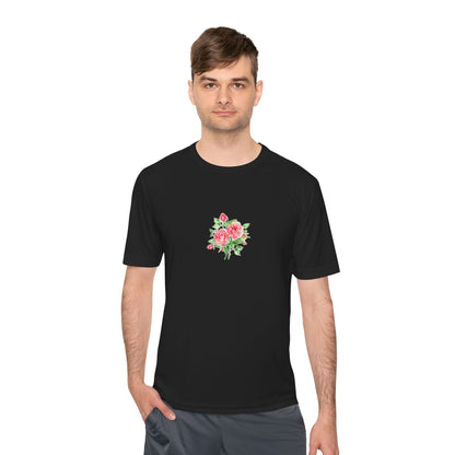 Camiseta mujer flor rosa  T-Shirt women