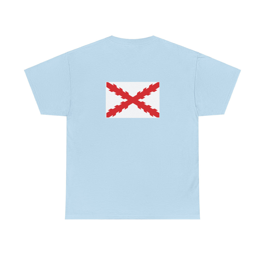 Camiseta manga corta Aspa Borgoña espalda