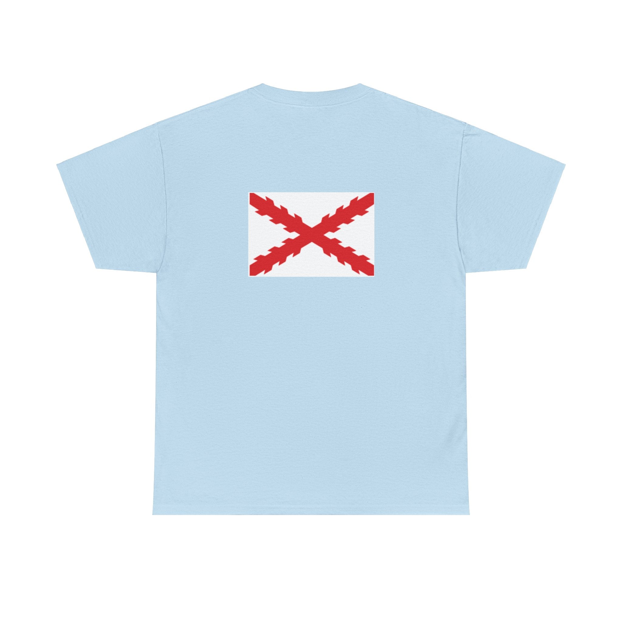 Camiseta manga corta Aspa Borgoña espalda