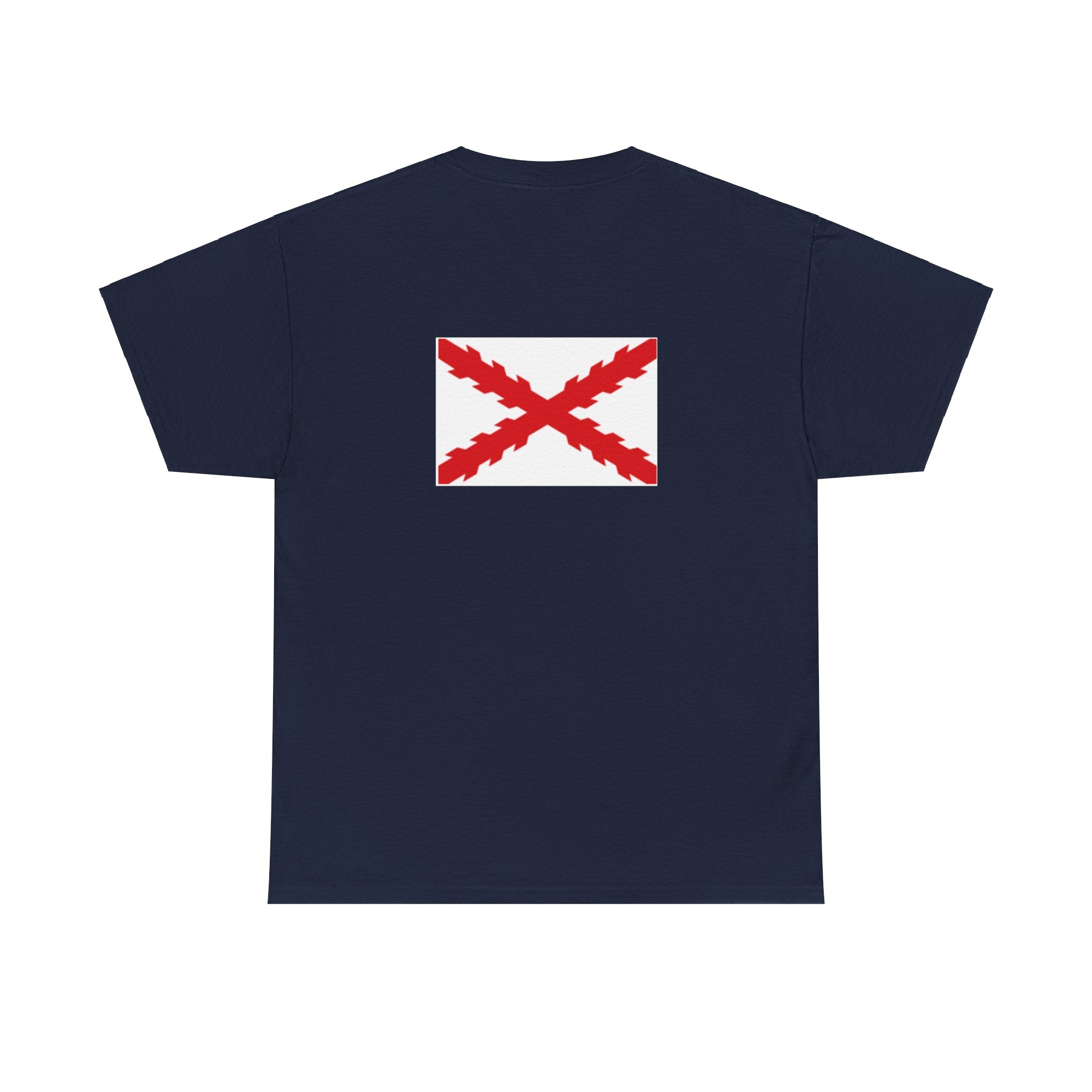 Camiseta manga corta Aspa Borgoña espalda