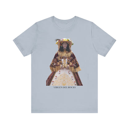 Camiseta manga corta Virgen del Rocío vestida de pastora.