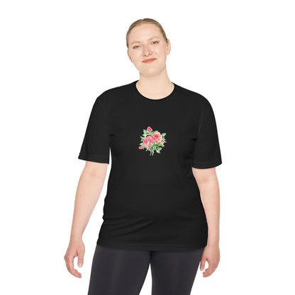 Camiseta mujer flor rosa  T-Shirt women