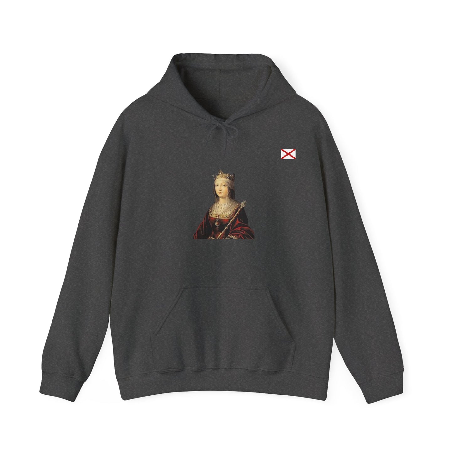 Sudadera Isabel La Católica con bandera Borgoña