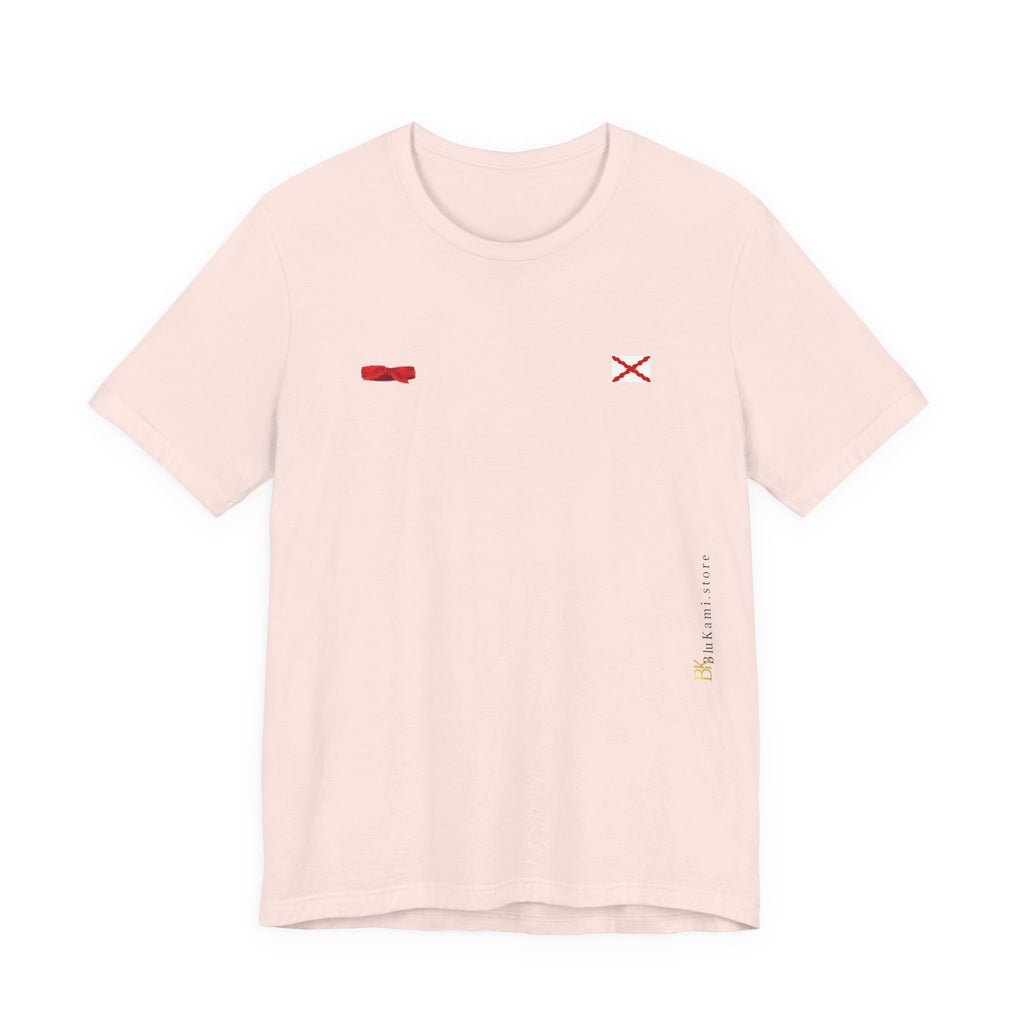 Camiseta manga corta Aspa de Borgoña Cruz de San Andrés   y  pañuelo hermandad Hispana