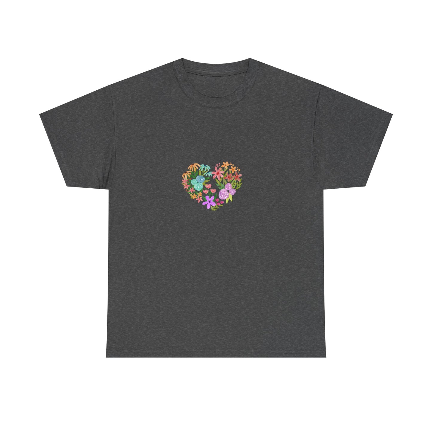 Camiseta manga corta Corazón Floral