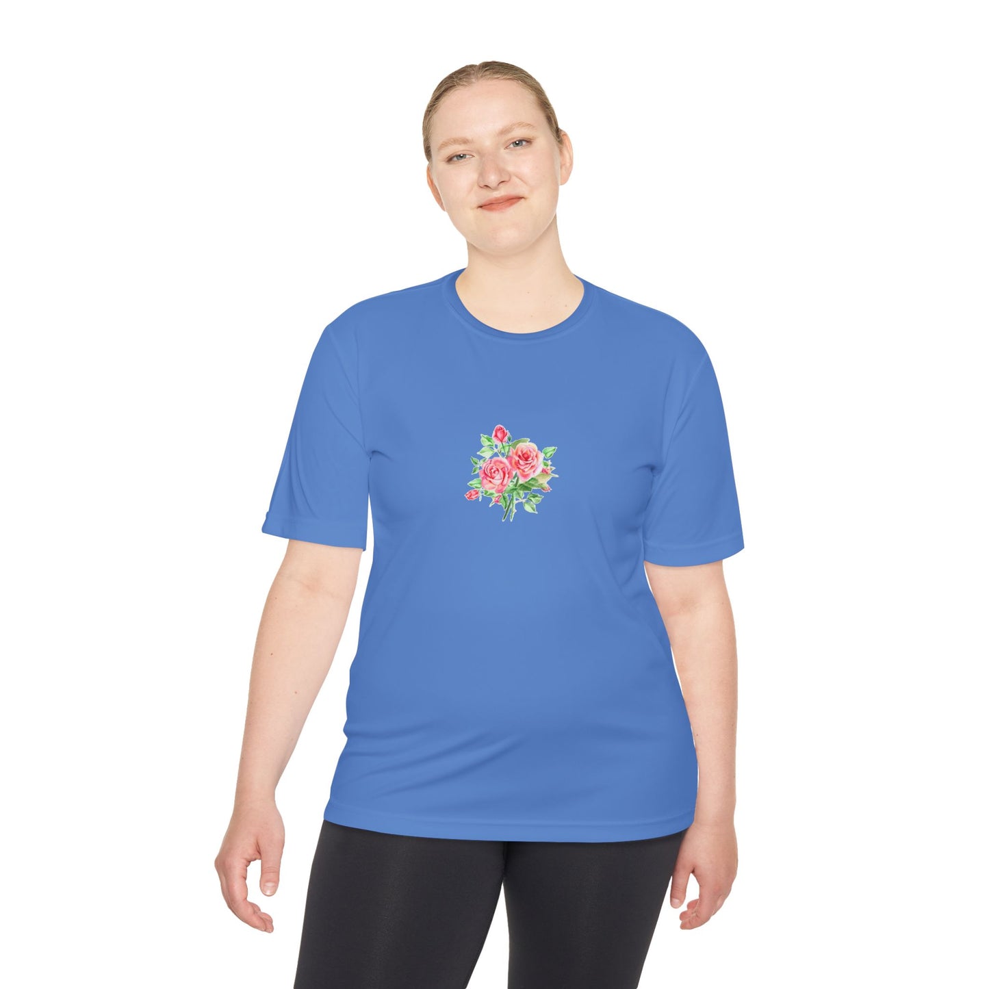 Camiseta mujer flor rosa  T-Shirt women