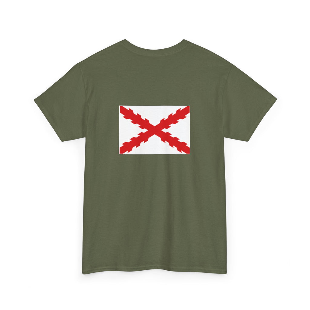 Camiseta manga corta Aspa Borgoña espalda