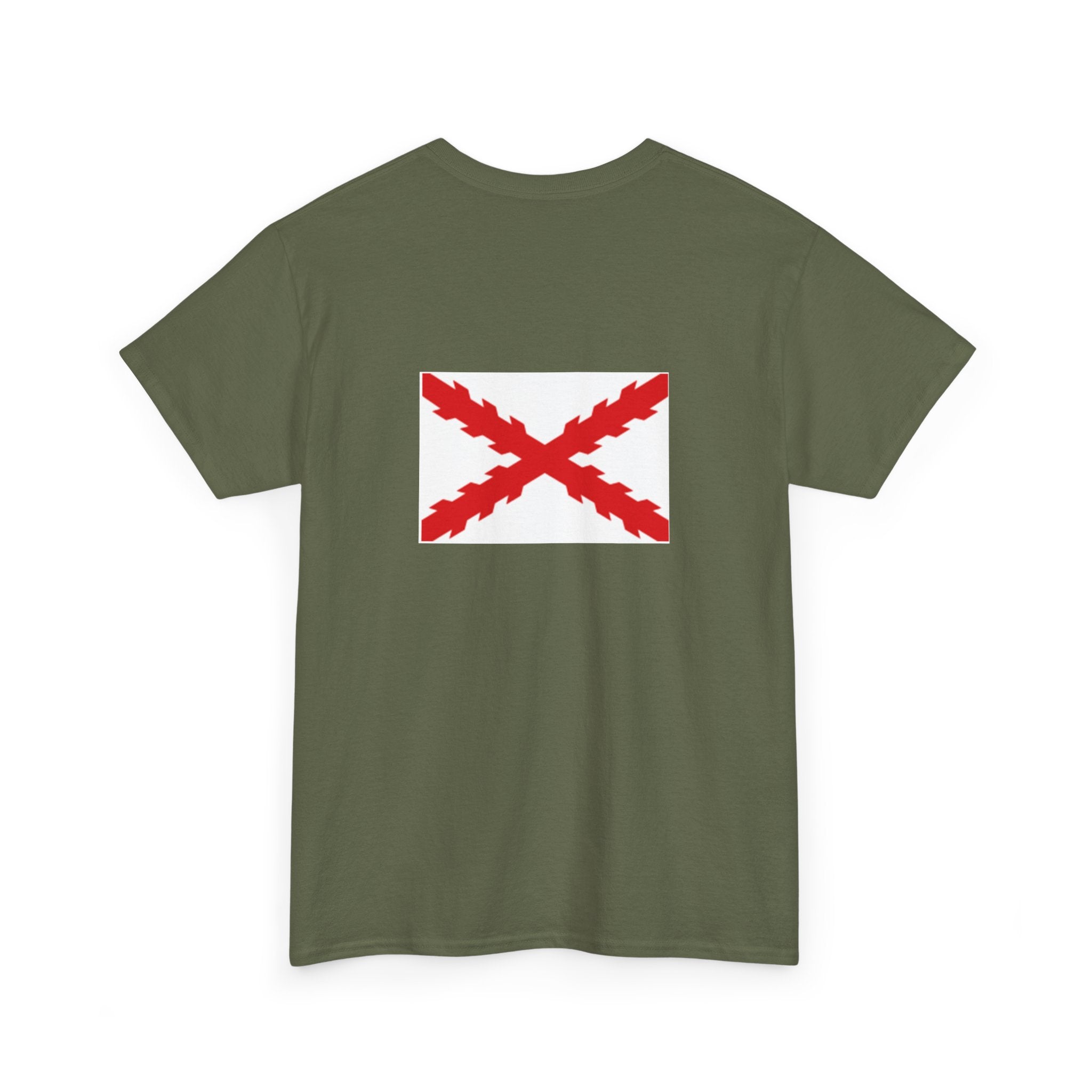 Camiseta manga corta Aspa Borgoña espalda