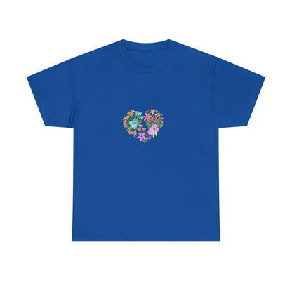 Camiseta manga corta Corazón Floral